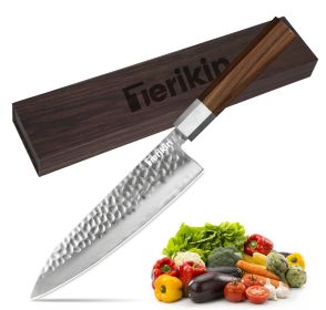 Japanese Chef Knife - 8 Inch Professional Chef's Knife Ultra Sharp Kitchen Knife Japanese 9-Layers VG-10 Clad, Chef Knife For Meat Vegetable Frui (Option: Chef knife)